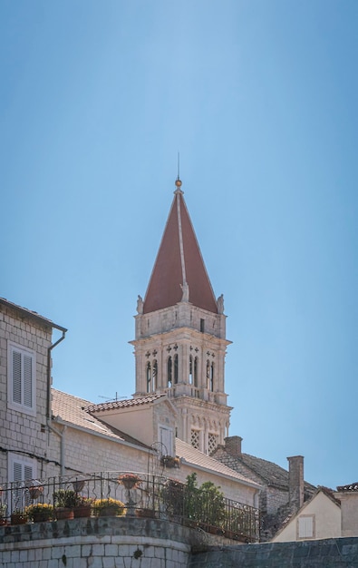 Bell tower of the cathedral of St Lawrence, Trogir, Croatia