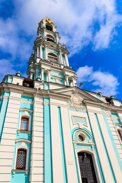 Bell tower of Trinity Lavra of St Sergius in Sergiev Posad Russia