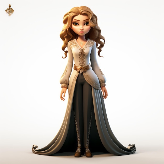 Photo belle the princess 3d character by elenao in adrianus eversen style