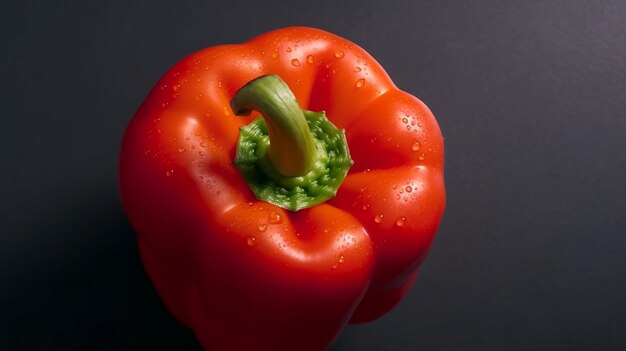 Foto bellenpeper van boven naar beneden