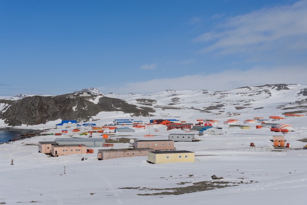 Bellingshausen Russian Antarctic research station on King George island