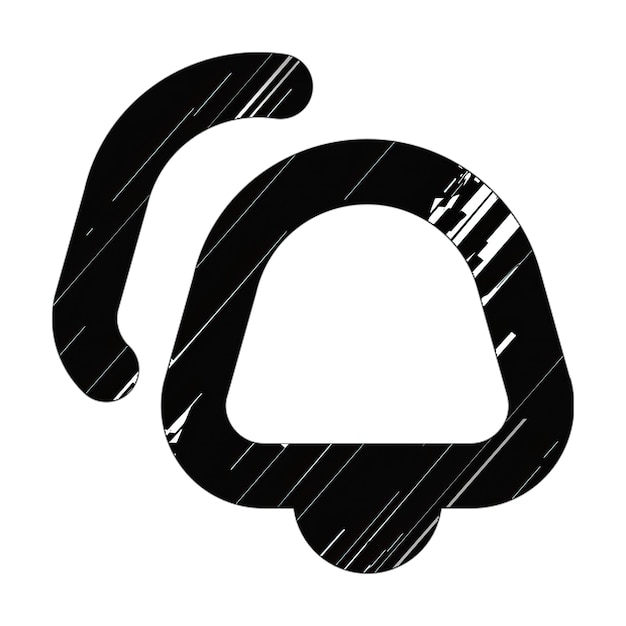 икона колоколов черно-белая диагональная текстура