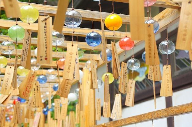 The bells in Kawagoe Hikawa Shrine  Japan