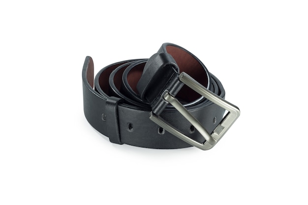 Belt or men's black belt isolated