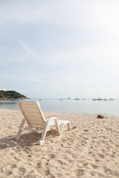 bench on the beach