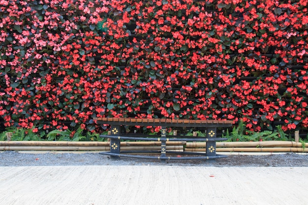 Bench in the garden