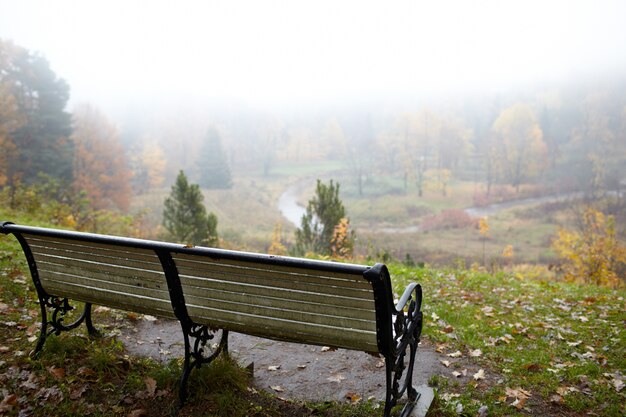 Bench at the hill.