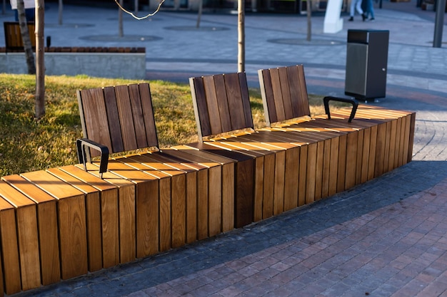 Photo bench in the local park