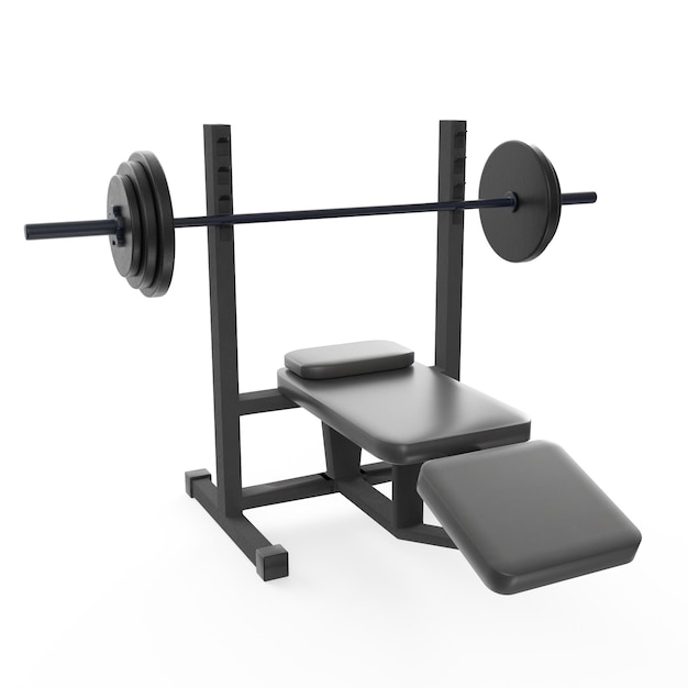 Bench press 3d modelling