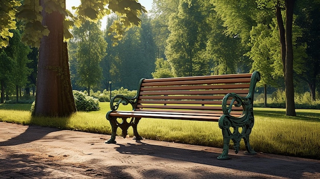 benches in the park