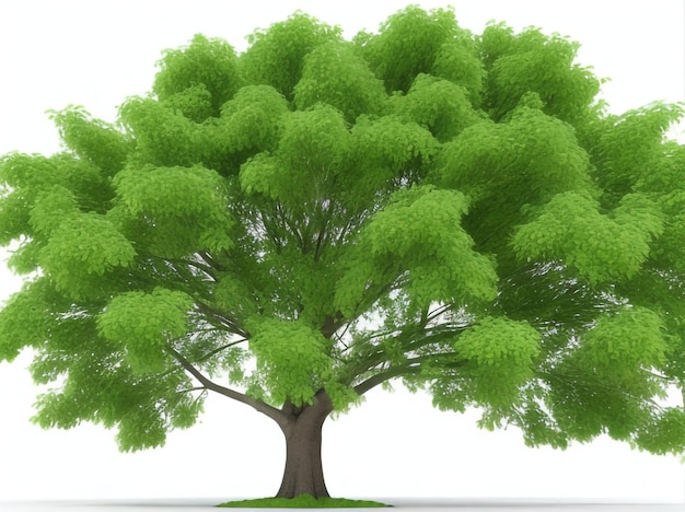 천연의 아름다움 속 에 있는 큰 나무 가지 와 잎자루