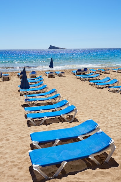 Benidorm Levante beach in Alicante Spain