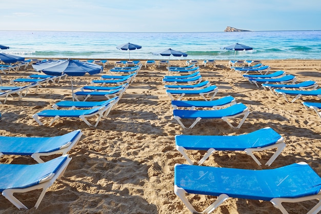 Benidorm Levante-strand in Alicante Spanje