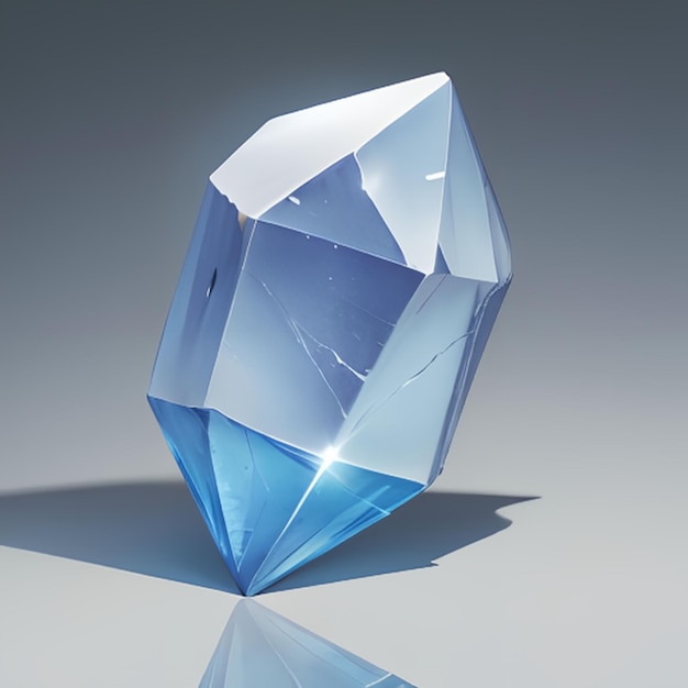 Benitoite gem model for jewelry ideas or game ideas
