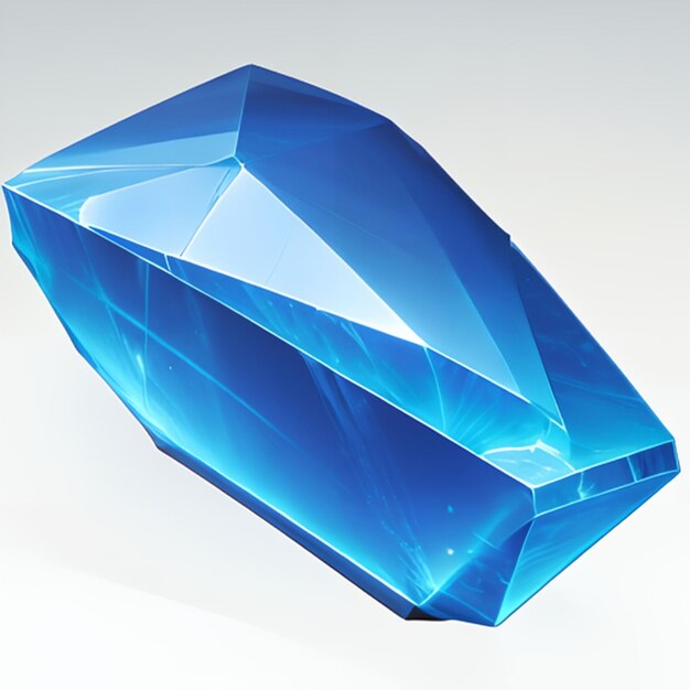 Benitoite gem model for jewelry ideas or game ideas