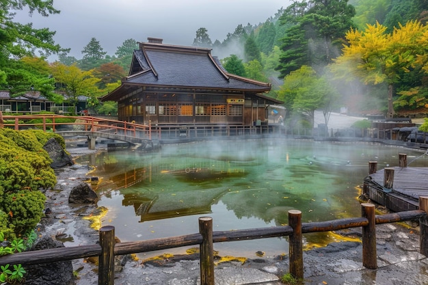 Beppu Japan Oniishibozu Jigoku Beroemd om de borrelende modder