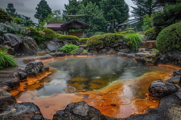 Beppu Japan Oniishibozu Jigoku Beroemd om de borrelende modder
