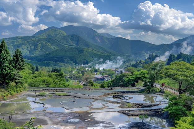 Beppu Japans Oniishibozu Jigoku Famous for bubbling mud