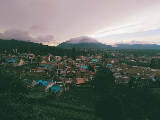 Photo berastagi city karo north sumatra