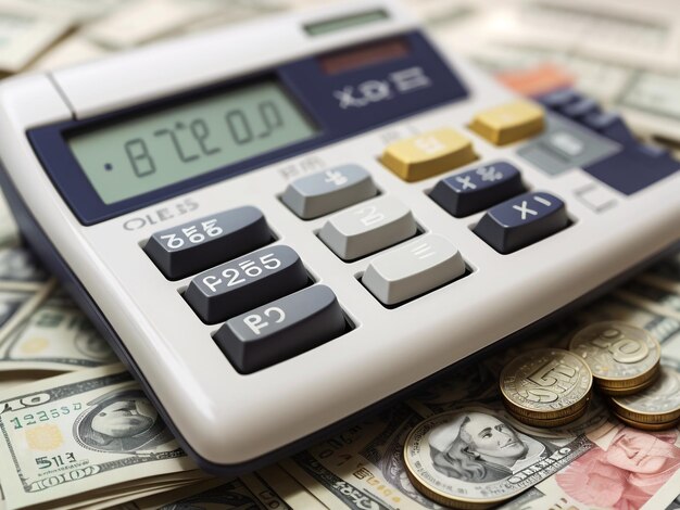 Berekening van vergoedingen Het woord 'FEES' op een rekenmachine