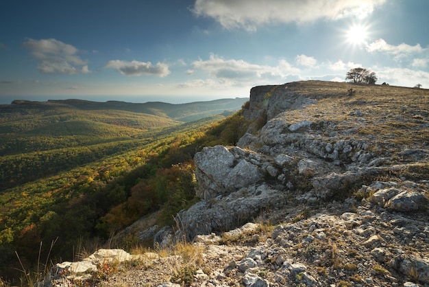 Berg herfst natuur landschap