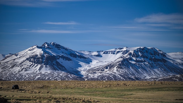 Berg Met Natuurlijke Uitzicht Achtergrond