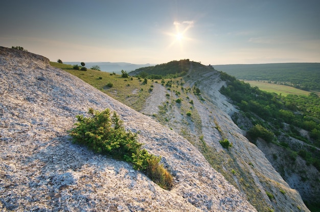 Berg natuur landschap Samenstelling van de natuur