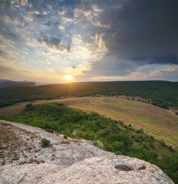 Berg natuur panorama andscape Samenstelling van de natuur