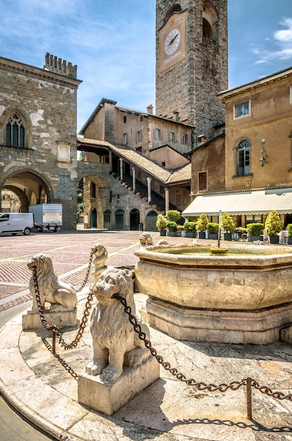 Bergamo in summer Italy