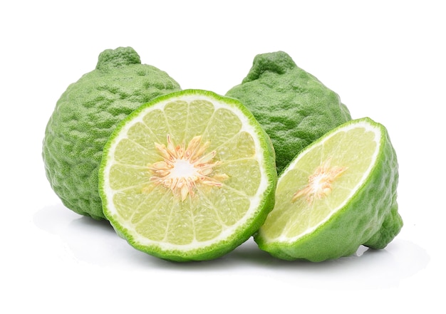 Bergamot fruit isolate on a white background