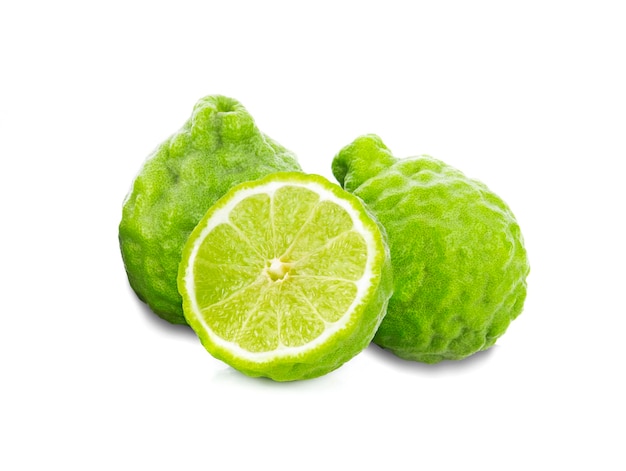 사진 bergamot 과일 흰색 배경에 고립