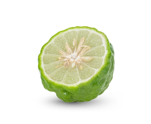 Bergamot 과일 흰색 배경에 고립