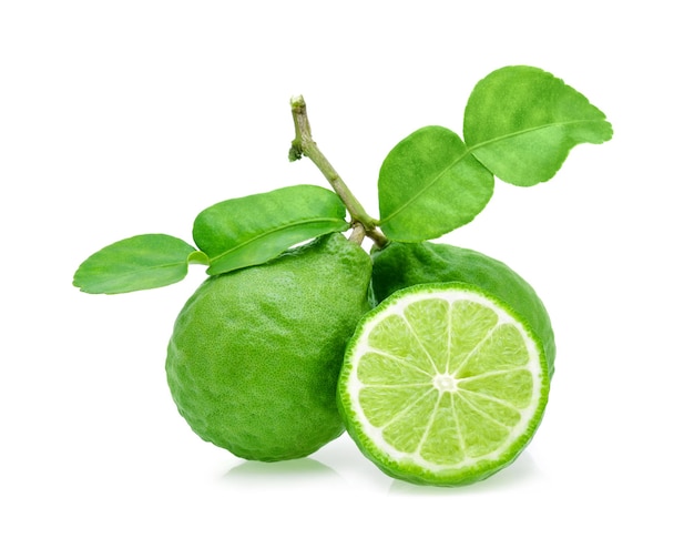 Bergamot 과일 흰색 배경에 고립