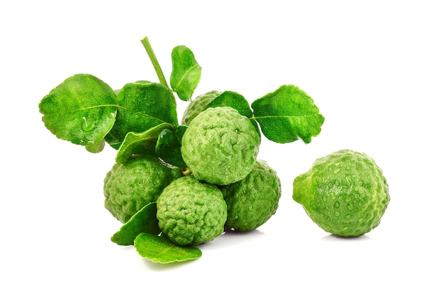 Bergamot fruit isolated on white background