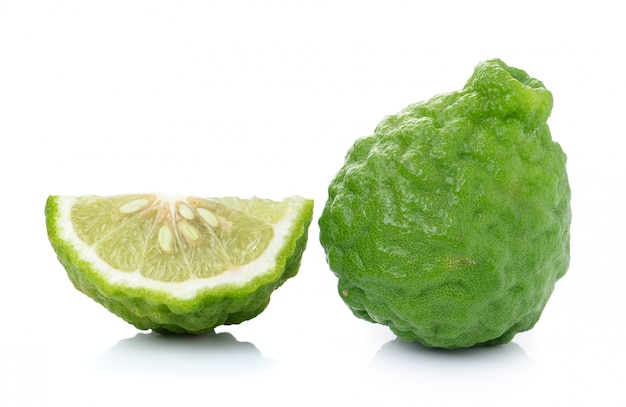 Bergamot fruit isolated.