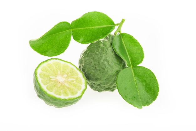 Bergamot geïsoleerd op een witte achtergrond. Kruidenconcept