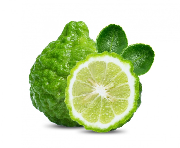 Bergamot geïsoleerd op een witte achtergrond