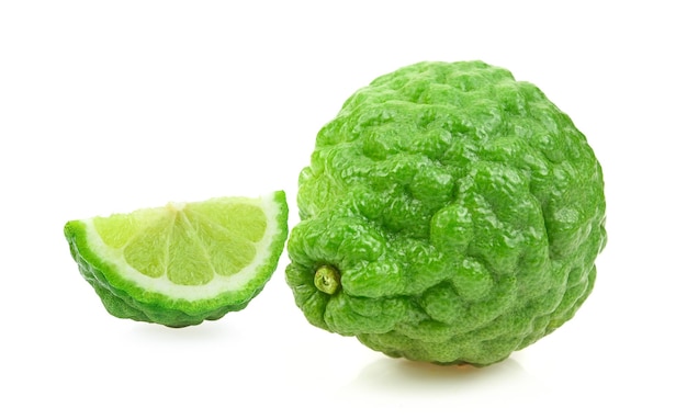 Foto bergamot geïsoleerd op witte achtergrond