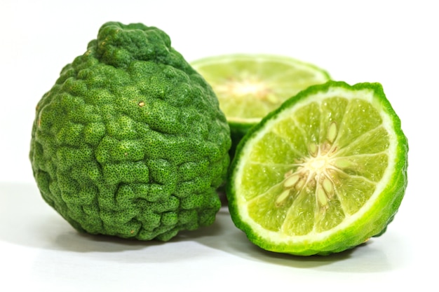 Bergamot 고립 된 흰색 배경