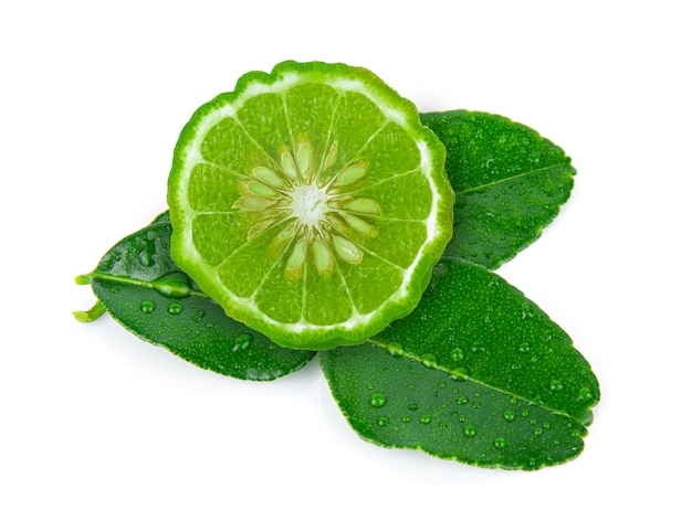 Photo bergamot isolated on white background