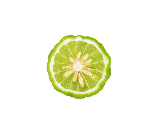 Bergamot isolated on white.