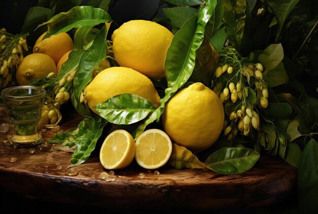 bergamot lemon a fruit and vegetable in the style of natureinspired pieces