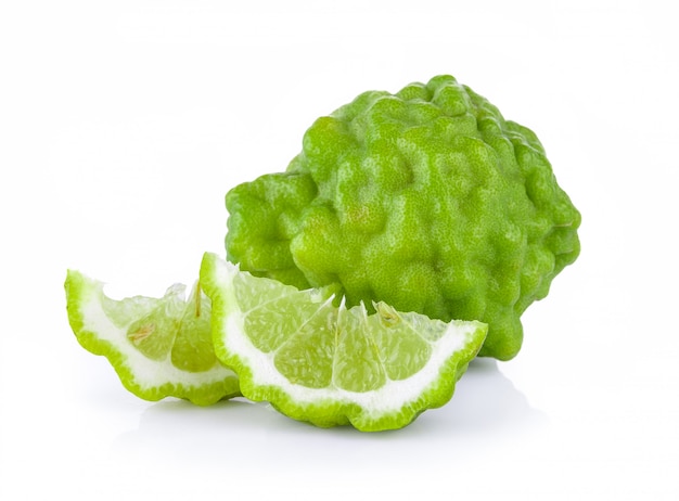 Bergamot op witte achtergrond