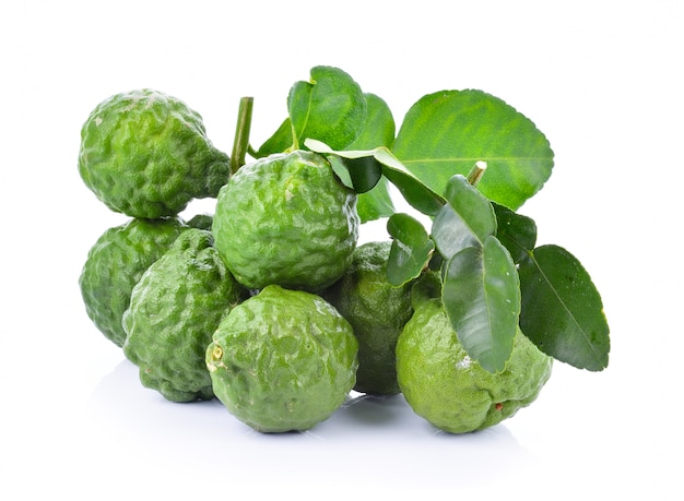 Bergamot on white background