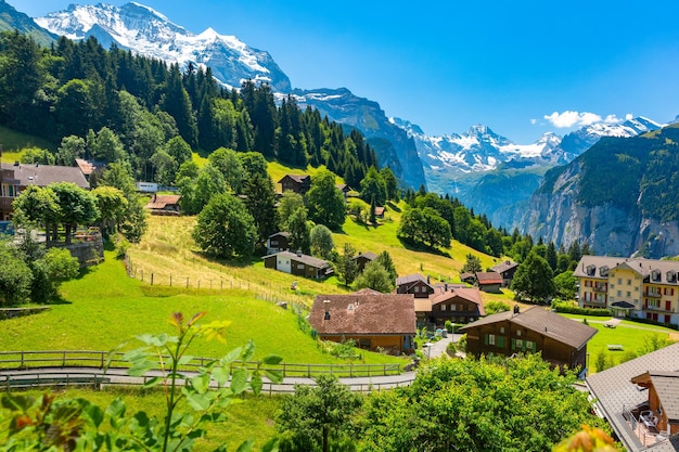 Bergdorp Wengen, Zwitserland