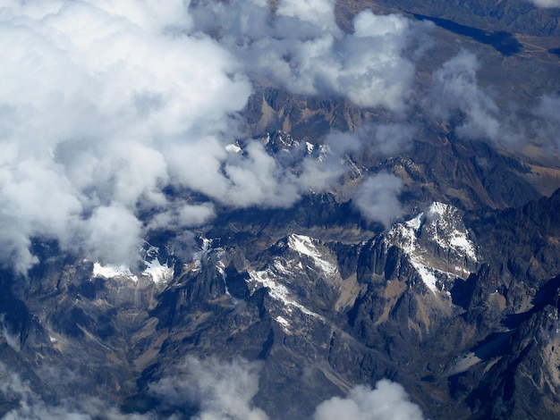 Bergen Andes in Peru Zuid-Amerika