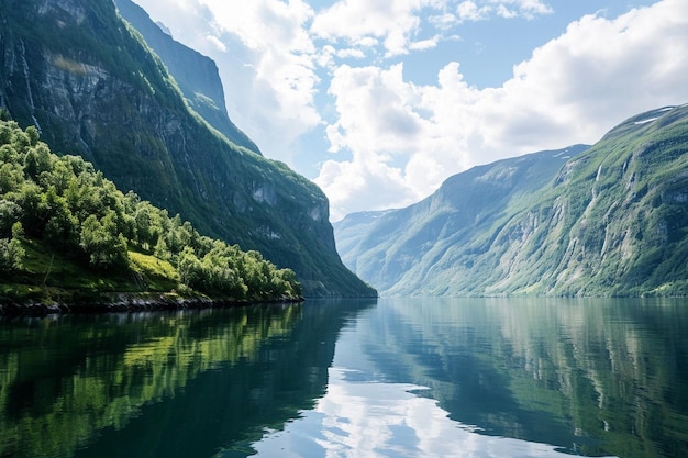 Bergen en fjorden prachtig natuurlandschap van Noorwegen