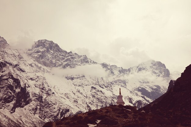 Bergen in de regio Sagarmatha, Himalaya