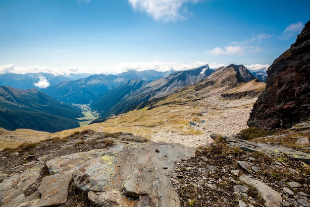 Bergen in het nationale park Hohe Tauern in de Alpen in Oostenrijk oppervlakken