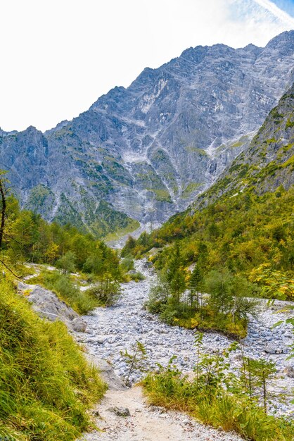 Bergenvallei dichtbij Nationaal Park Koenigssee Konigsee Berchtesgaden Beieren Duitsland